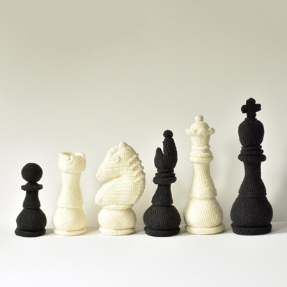 Chess Set, Chess Pieces, Chess Amigurumi