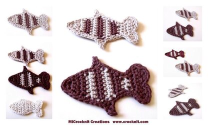 Crochet Starfish and Fish