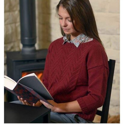 Textured Sweater in The Fibre Co. Cumbria Fingering - Downloadable PDF