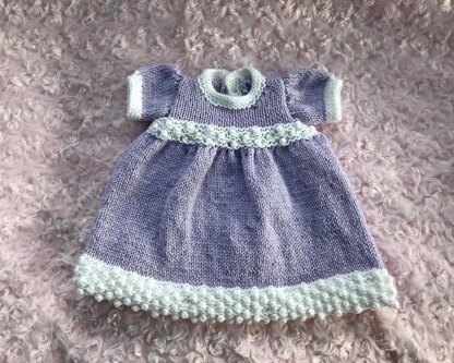 P109 Doll's Cardigan and Dress Set