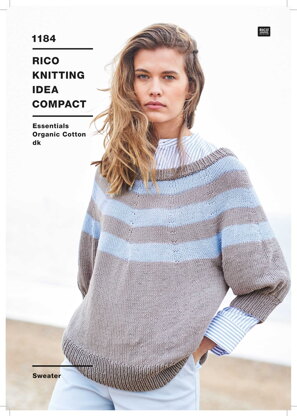 Sweater in Rico Essentials Organic Cotton DK - 1184 - Downloadable PDF