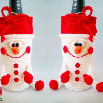 278 Santa wine or champagne bottle sleeve