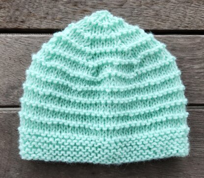 Tuscany - Baby’s 8ply ridge stitch beanie