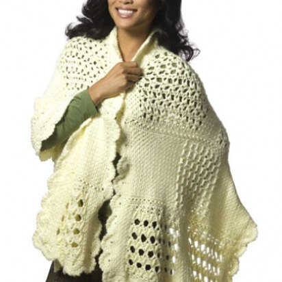 Aran Wrap in Caron Simply Soft - Downloadable PDF