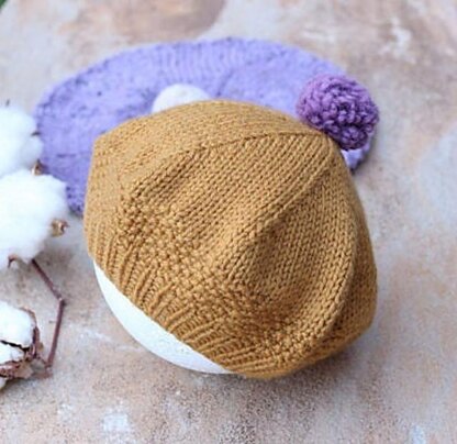 French Beret with PomPom