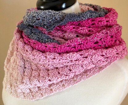 Feeling Flirty Lacy Shell Shawl Crochet pattern by Patternprincess ...