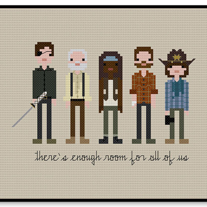 The Walking Dead Season Four Prison - PDF Cross Stitch Pattern