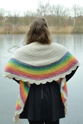 Rainbow shawl