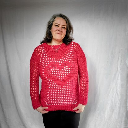 Valerie Heart Sweater
