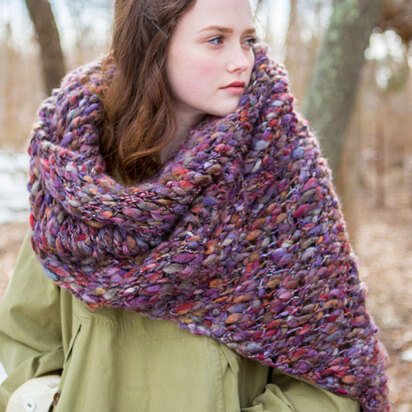 Wild Violets Shawl in Berroco Gusto