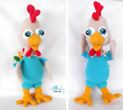 Rooster Amigurumi Crochet Pattern