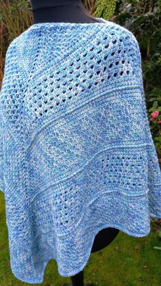Cornflower Sky Poncho