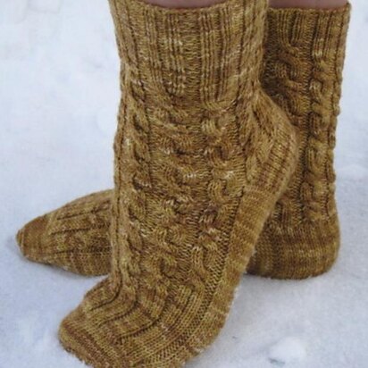 Penuche Twist Socks