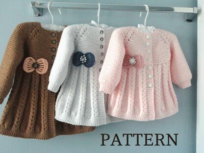 Knitting PATTERN Baby Jacket and Baby Hat