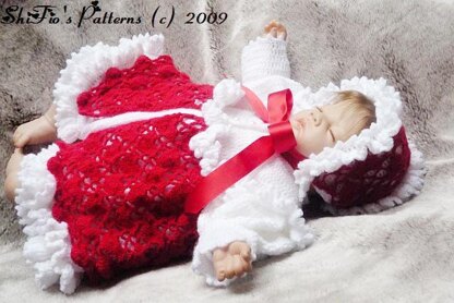 Loveknot Matinee Baby Crochet Pattern #114