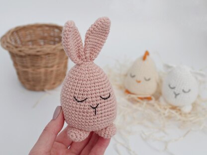 Crochet Easter eggs pattern Amigurumi bunny, Easter chicken, Crochet sheep