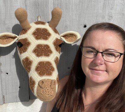 Gerald the African flower giraffe head