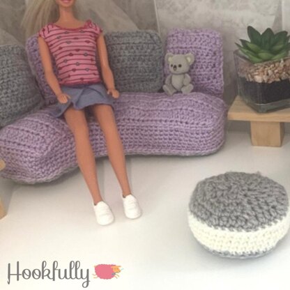 Super cute sofa set fashion doll furniture