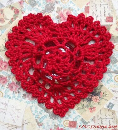 Valentine's Victorian Heart Paperweight: Reds Collection