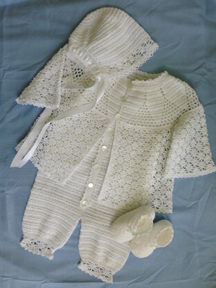 Baby Boy Lace Christening Outfit