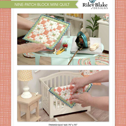 Riley Blake Nine-Patch Block Mini Quilt - Downloadable PDF