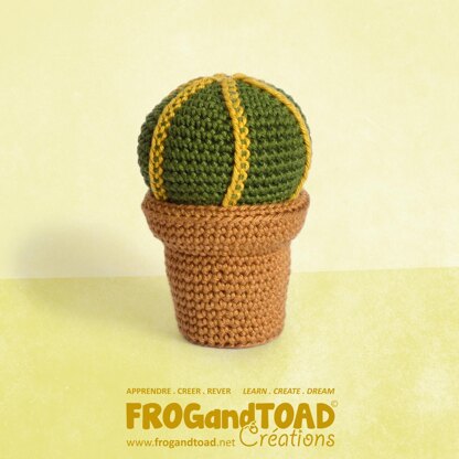 Cactus Amigurumi - Mother-in-law's Cushion / Coussin de belle mère - Desk Flower Pot PLant Deco - Amigurumi Crochet - FROGandTOAD Créations
