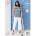 Round Neck and V Neck Tops Knitted in King Cole Jamboree DK - P6350