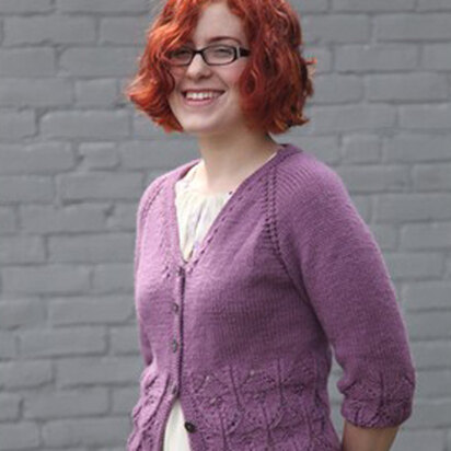 466 Hyacinth Cardigan - Knitting Pattern for Women in Valley Yarns Stockbridge