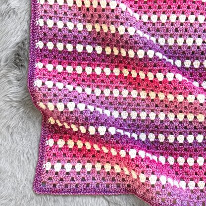 Granny Stripe Baby Blanket