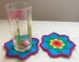 Rainbow flower coaster by HueLaVive