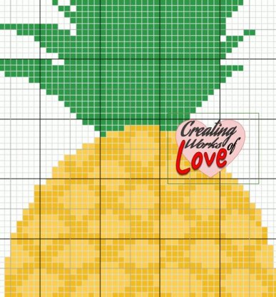 Pineapple C2C Stitch Graph
