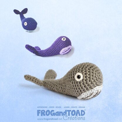 MYSTICETI - Whale / Baleine / Balena - Amigurumi Sea Creature Crochet - FROGandTOAD Creations