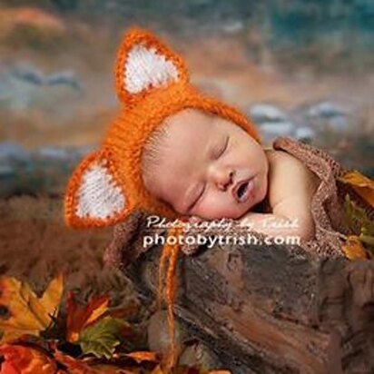 Baby Fox / Kitty ears Bonnet