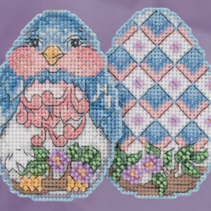 Mill Hill Bluebird Egg Ornament Cross Stitch Kit