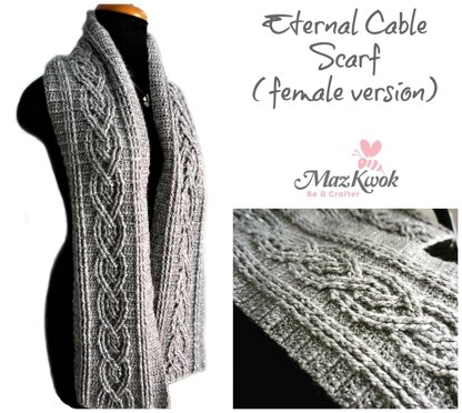 Eternal Cable Scarf Female Version