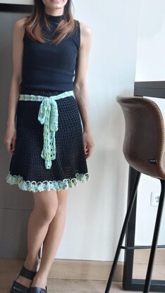 Bonica  mesh skirt crochet pattern