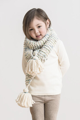 Frosting Fringe Scarf in Spud & Chloe Outer and Stripey Fine - 201722 - Downloadable PDF