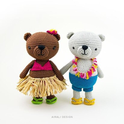 Jim and Alani, the amigurumi bears