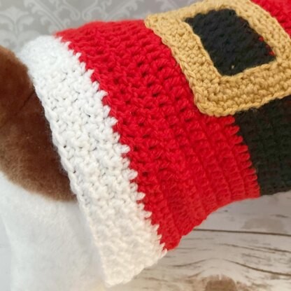 Dog Santa Sweater Crochet Pattern -483