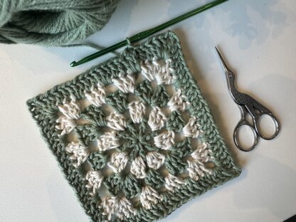Moss and Mist Granny Square