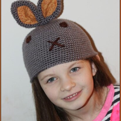 Crochet Easter Bunny Hat Pattern For Children & Newborn Baby