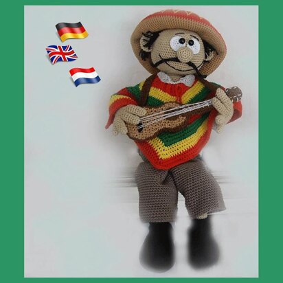 Mexican Hernando amigurumi doll