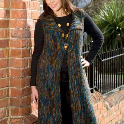 Long Swing Waist Coat in Manos del Uruguay Clasica Wool