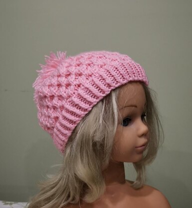 Pink Diamond Slouchy Beanie