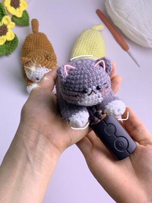 3in1 Little Cats Keychain Holder