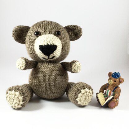 Bertie bear cub knitting pattern 19030