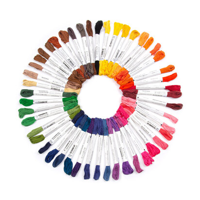 Paintbox Crafts 6 strand Embroidery Floss Colour Pack 5 - Dark Shades
