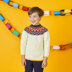 " What a Yoker " - Free Sweater Knitting Pattern For Boys and Men in Paintbox Yarns Wool Mix Aran by Paintbox Yarns