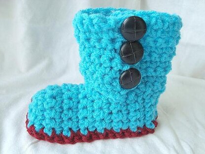 Button Up Boots | Crochet Pattern by SweetPotatoPatterns
