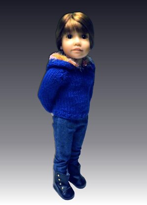 Hoodie Sweater fits Kidz and Cats Dolls. (18 inch slim doll)